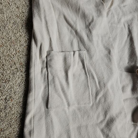 Pinch Taupe Long Hooded Knit Cardigan Womens M/L Front Pockets - Picture 4 of 7